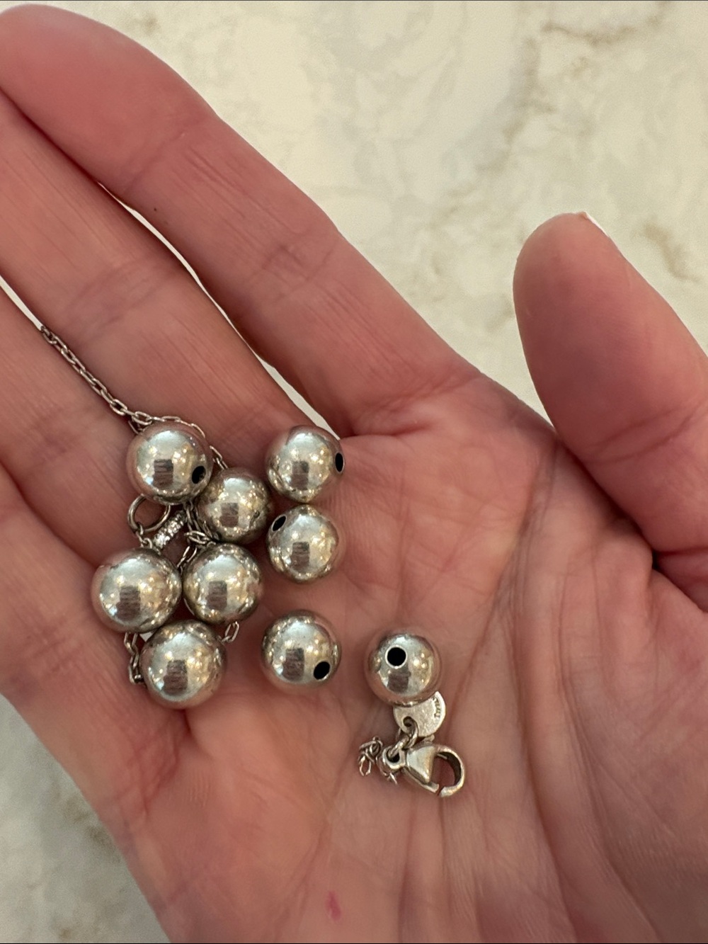Tiffany & Co silver beads